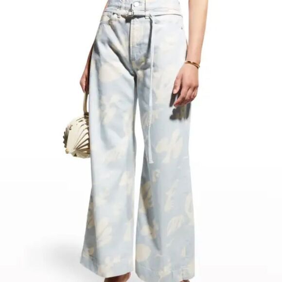 FRAME Abstract Printed Wide-Leg Cropped Baggy Pants
HH12 - Picture 1 of 6